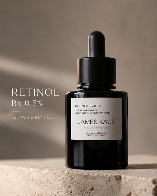 James Kace MD Skincare Retinol Rx 0.5% All Trans-Retinol anti-aging retinol serum clinical study