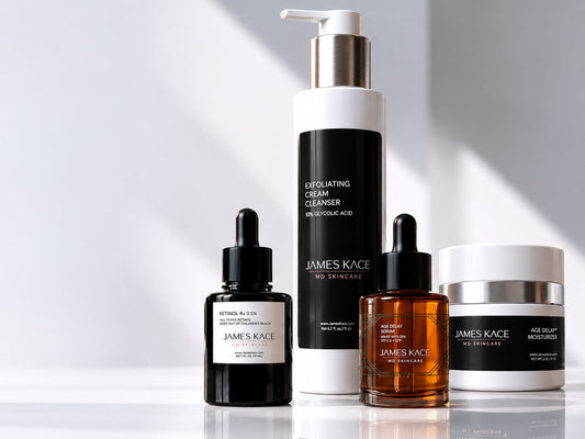 James Kace MD Skincare The Core Four Clinical Anti-Aging Protocol four-step skincare bundle